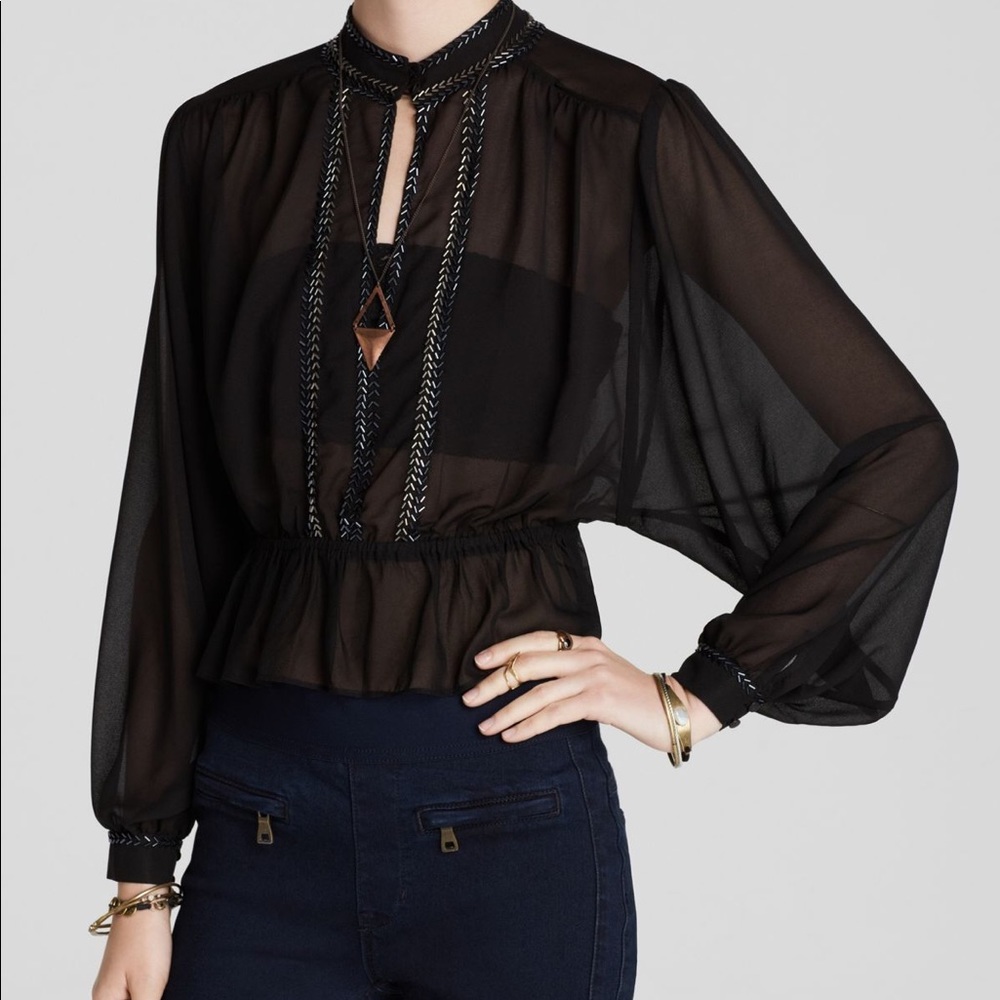 Free people If I had you solid blouse